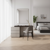 Chic Modern Minimalist E1 MDF Makeup Vanity with 3/6-Drawer Storage Cabinet – Perfect Bedroom Vanity Table