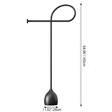 Sleek Modern Minimalist Carbon Steel Freestanding Hall Tree for Living Room & Bedroom