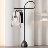 Sleek Modern Minimalist Carbon Steel Freestanding Hall Tree for Living Room & Bedroom