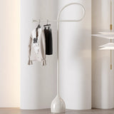 Sleek Modern Minimalist Carbon Steel Freestanding Hall Tree for Living Room & Bedroom