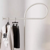 Sleek Modern Minimalist Carbon Steel Freestanding Hall Tree for Living Room & Bedroom