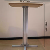 Modern Minimalist Birch Plywood & Aluminum Coffee Table – Water-Resistant, Indoor/Outdoor Use, Square or Round Design