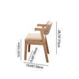 Traditional Chinese Solid Wood Desk & Chair Set with Rounded Rectangular Corner Design – Plywood Construction, Bedroom Furniture