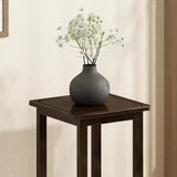 Nan Bamboo Square Console Table — 1/2-Tier, Traditional Chinese Design, Ideal for Living Room