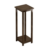 Nan Bamboo Square Console Table — 1/2-Tier, Traditional Chinese Design, Ideal for Living Room