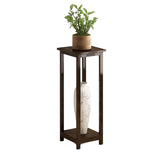 Nan Bamboo Square Console Table — 1/2-Tier, Traditional Chinese Design, Ideal for Living Room