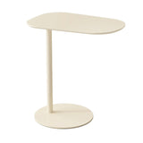 Modern Minimalist Round Wrought Iron End Table - 1-Tier Living Room Side Table