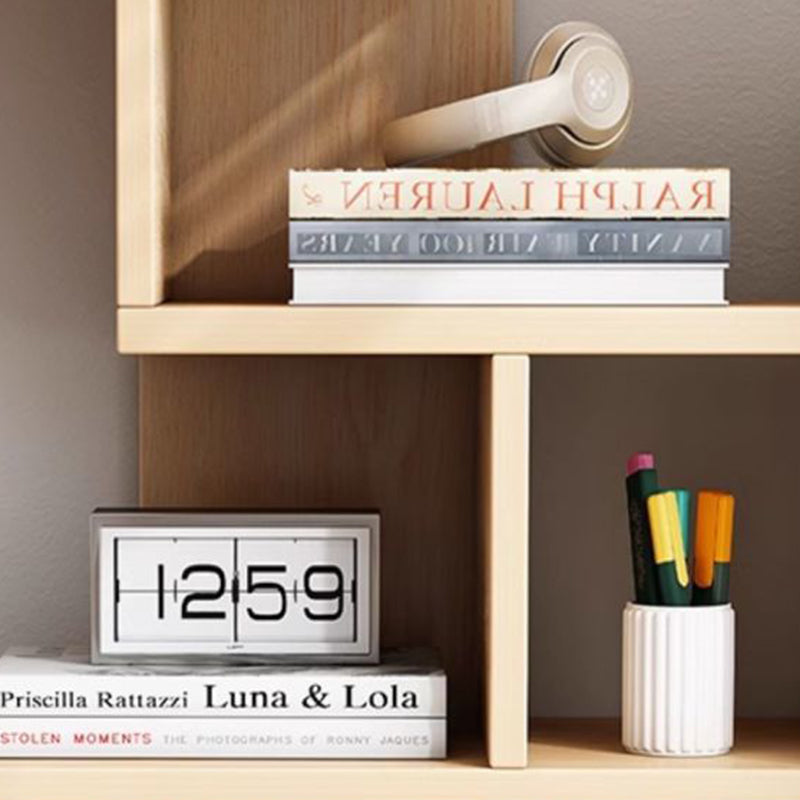 Sleek Modern Minimalist 3-Tier Rectangular MDF Bookshelf for Home Office
