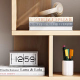 Sleek Modern Minimalist 3-Tier Rectangular MDF Bookshelf for Home Office