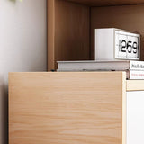 Sleek Modern Minimalist 3-Tier Rectangular MDF Bookshelf for Home Office