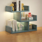 Sleek Modern Minimalist 3-Tier Rectangular MDF Bookshelf for Home Office