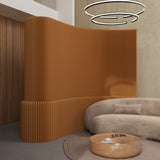 Sleek Contemporary Rectangular Kraft Paper Room Divider - Extendable & Waterproof for Living Room
