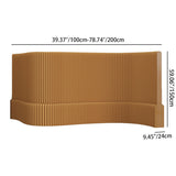 Sleek Contemporary Rectangular Kraft Paper Room Divider - Extendable & Waterproof for Living Room