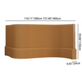 Sleek Contemporary Rectangular Kraft Paper Room Divider - Extendable & Waterproof for Living Room