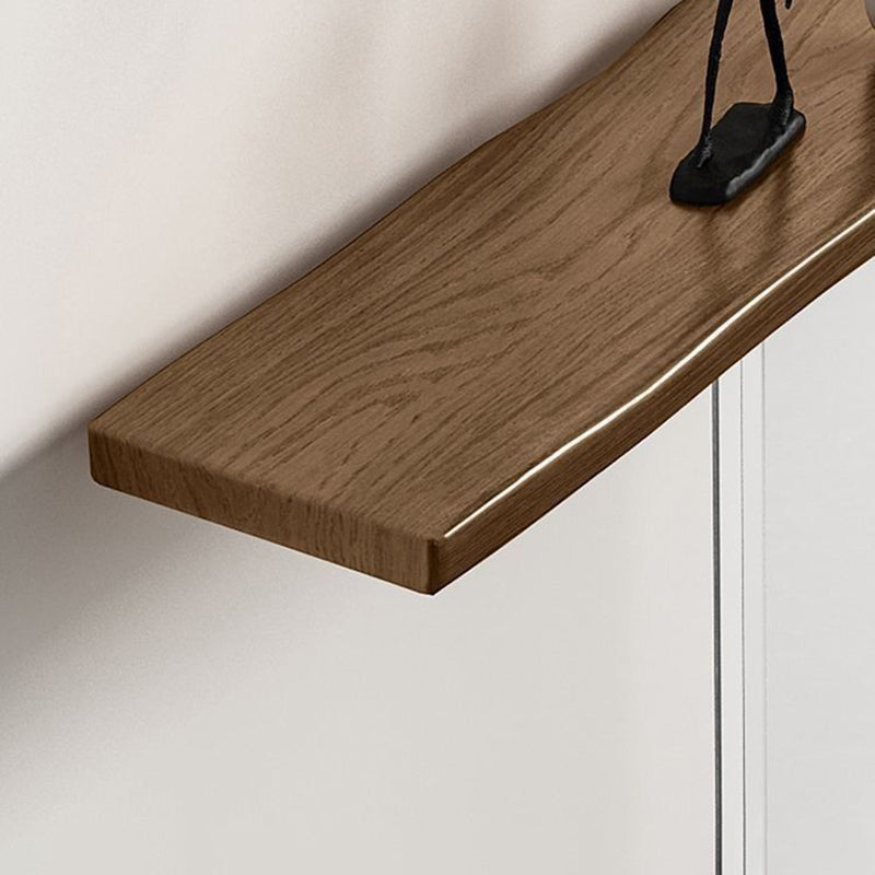 Sleek Pine Wood & Acrylic Console Table – Modern Minimalist Rectangular Entryway Table
