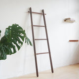 Elegant Modern Solid-Wood Ladder Hall Tree with Towel & Garment Rack – Space-Saving Organizer for Bedroom & Bathroom