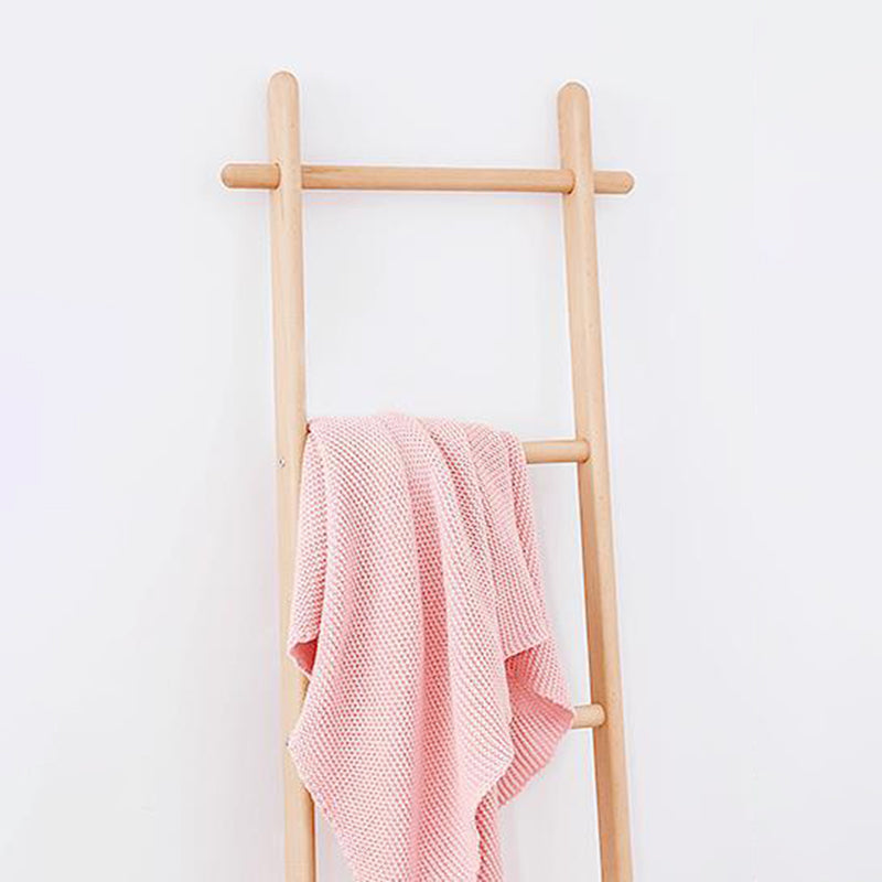 Elegant Modern Solid-Wood Ladder Hall Tree with Towel & Garment Rack – Space-Saving Organizer for Bedroom & Bathroom