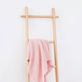 Elegant Modern Solid-Wood Ladder Hall Tree with Towel & Garment Rack – Space-Saving Organizer for Bedroom & Bathroom