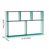 Sleek Modern Minimalist Acrylic 3-Tier Rectangular Display Rack for Living Room