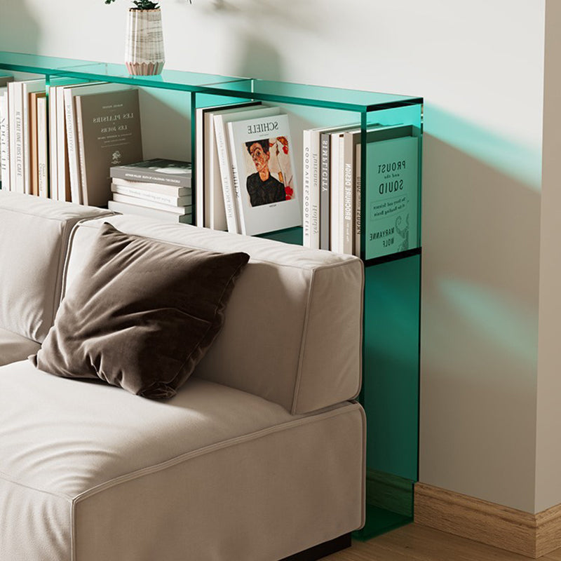 Sleek Modern Minimalist Acrylic 3-Tier Rectangular Display Rack for Living Room