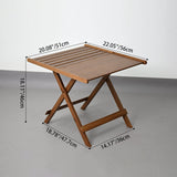 Modern Minimalist Bamboo Rectangular Coffee Table – Foldable for Outdoor Patio & Camping