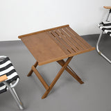 Modern Minimalist Bamboo Rectangular Coffee Table – Foldable for Outdoor Patio & Camping