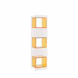 Sleek Modern Acrylic 5-Tier Rectangular Storage Shelf with Open-Display Bookcase for Living Room & Home Office