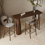 Modern Mid-Century Solid Pine Bar Table with Sculptural Tapered Pedestal – A Statement Piece for Home Dining