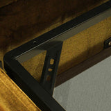 Velvet Sustainable Solid Wood Bed Frame - Vintage Cottage Olive Green Tufted Design