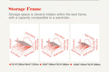 Detachable Dual-Tone Leather & Fabric Covers - Elegant French Curved Headboard Bed Frame For Your Bedroom