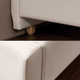White Vertical Channel Tufted Headboard Bed Frame - French-Style Soft Upholstery & Clean Edge Bed For Your Bedroom