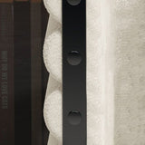 Contemporary Velvet Vanity Stool with Arch Design, Solid Wood, Backless and Armless — Perfect Bedroom Accent