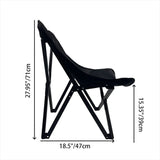 Modern Minimalist Rectangular Oxford Aluminum Folding Chair – Armless, Outdoor Use (Backrest Optional)