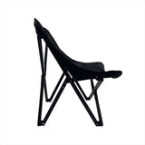 Modern Minimalist Rectangular Oxford Aluminum Folding Chair – Armless, Outdoor Use (Backrest Optional)