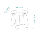 Modern Minimalist Cylindrical Kids' PP Low Stool - Backless, Armless for Living Room