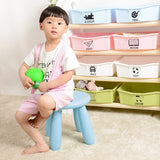 Modern Minimalist Cylindrical Kids' PP Low Stool - Backless, Armless for Living Room