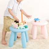 Modern Minimalist Cylindrical Kids' PP Low Stool - Backless, Armless for Living Room