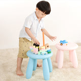 Modern Minimalist Cylindrical Kids' PP Low Stool - Backless, Armless for Living Room