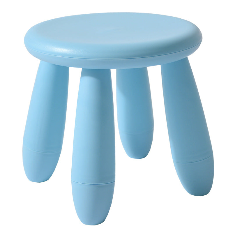 Modern Minimalist Cylindrical Kids' PP Low Stool - Backless, Armless for Living Room