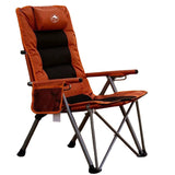 Modern Minimalist Rectangular Foldable Camping Chair with Steel Frame and Oxford Fabric, Backrest & Armrests – Ideal for Garden