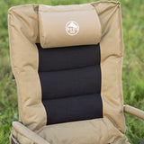 Modern Minimalist Rectangular Foldable Camping Chair with Steel Frame and Oxford Fabric, Backrest & Armrests – Ideal for Garden