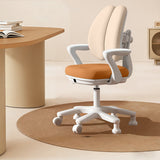 Contemporary Kids Desk Chair with Curved Rabbit-Ear Backrest, PP Mesh Fabric, Height-Adjustable, Armrests – Suitable for Home or Office