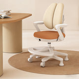 Contemporary Kids Desk Chair with Curved Rabbit-Ear Backrest, PP Mesh Fabric, Height-Adjustable, Armrests – Suitable for Home or Office