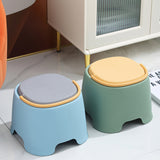 Modern Cylindrical PP Kids' Low Stool - Portable, Backless & Armless, Ideal for Living Room