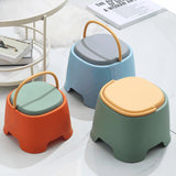 Modern Cylindrical PP Kids' Low Stool - Portable, Backless & Armless, Ideal for Living Room