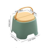 Modern Cylindrical PP Kids' Low Stool - Portable, Backless & Armless, Ideal for Living Room