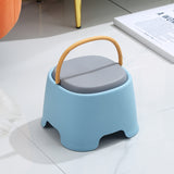 Modern Cylindrical PP Kids' Low Stool - Portable, Backless & Armless, Ideal for Living Room