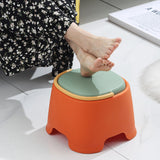 Modern Cylindrical PP Kids' Low Stool - Portable, Backless & Armless, Ideal for Living Room