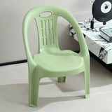Sleek Modern Minimalist Curved Kids' PP Stackable Low Stool, Armless for Living Room
