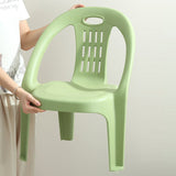 Sleek Modern Minimalist Curved Kids' PP Stackable Low Stool, Armless for Living Room